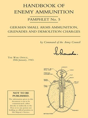 cover image of Handbook of Enemy Ammunition: German Small Arms Ammunition, Grenades and Demolition Charges
